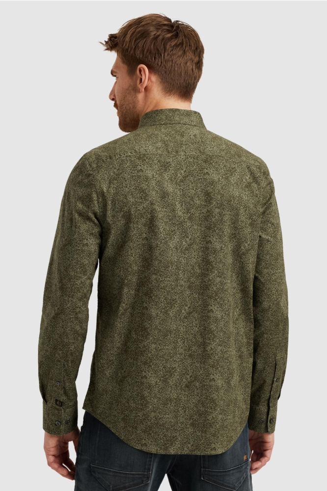 OVERHEMD MET ALLOVER PRINT PSI2508211 6416 OLIVE NIGHT